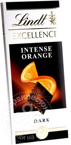 для рецепта Шоколад Lindt Темный с кусочками апельсина и миндаля 100г