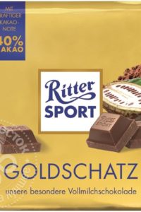 для рецепта Шоколад Ritter Sport Молочный Goldschatz 250г