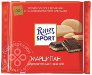 для рецепта Шоколад Ritter Sport Темный Марципан 100г