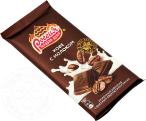 для рецепта Шоколад Россия - щедрая душа Молочный Кофе с молоком 90г