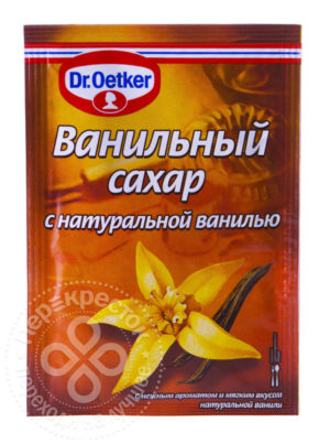для рецепта Сахар Dr.Oetker Ванильный с натуральной ванилью 15г