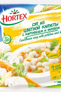 для рецепта Смесь овощная Hortex Суп из цветной капусты с картофелем и укропом быстрозамороженная 400г