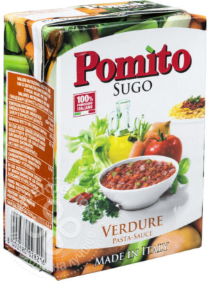 для рецепта Соус Pomito Sugo Verdure для пасты с овощами 370г
