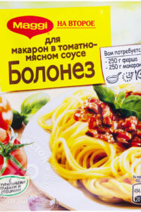 для рецепта Сухая смесь Maggi На второе для Макарон в томатно-мясном соусе Болонез 30г