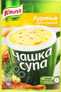 для рецепта Суп Knorr Чашка Супа Куриный суп с лапшой 13г