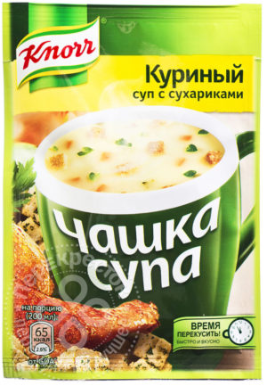 для рецепта Суп Knorr Чашка Супа Куриный суп с сухариками 16г