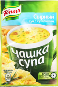 для рецепта Суп Knorr Чашка Супа Сырный суп с сухариками 15.6г