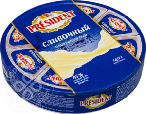 для рецепта Сыр плавленый President Сливочный 45% 140г