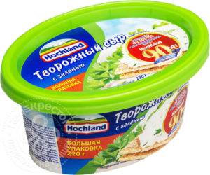 для рецепта Сыр творожный Hochland с зеленью 60% 220г