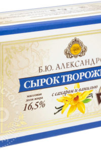 для рецепта Сырок творожный Б.Ю. Александров с ванилью 16.5% 100г