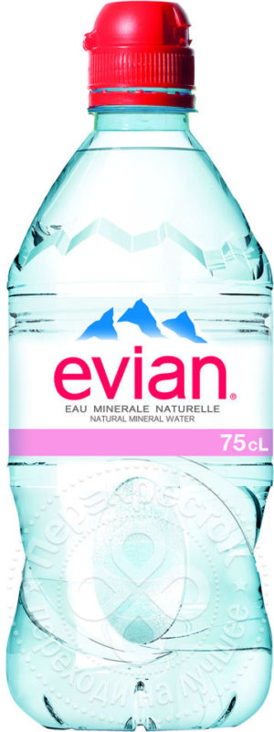 для рецепта Вода Evian минеральная столовая негазированная 750мл