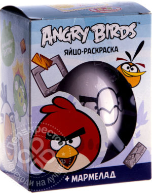 для рецепта Яйцо-раскраска Angry Birds + мармелад жевательный 20г