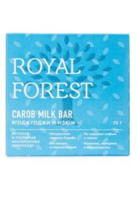для рецепта Шоколад из кэроба Royal Forest с ягодой годжи и изюмом