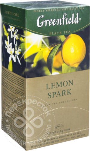 для рецепта Чай черный Greenfield Lemon Spark 25 пак