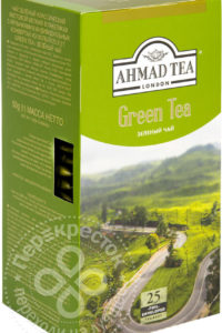 для рецепта Чай зеленый Ahmad Tea Green Tea 25 пак