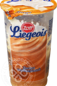 для рецепта Десерт молочный Zott Liegeois Карамель со сливочным муссом 2.4% 175г