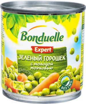 для рецепта Горошек Bonduelle Expert зеленый с молодой морковью 200г