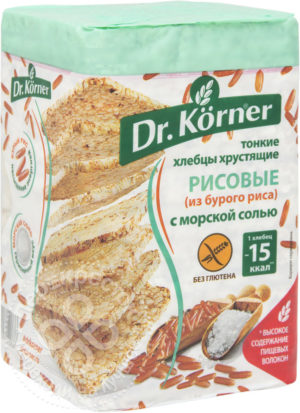 для рецепта Хлебцы Dr.Korner Рисовые с морской солью 100г