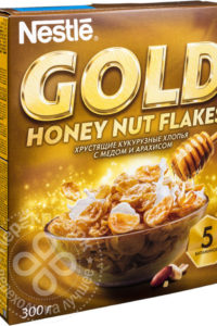для рецепта Хлопья кукурузные Nestle Gold с медом и арахисом 300г