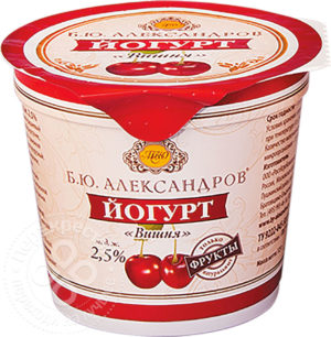 для рецепта Йогурт Б.Ю.Александров Вишня 2.5% 125г