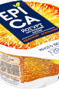 для рецепта Йогурт Epica с красным апельсином 4.8% 130г