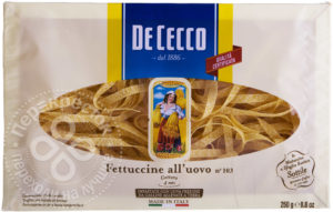 для рецепта Макароны De Cecco Fettuccine all'uovo n.103 250г