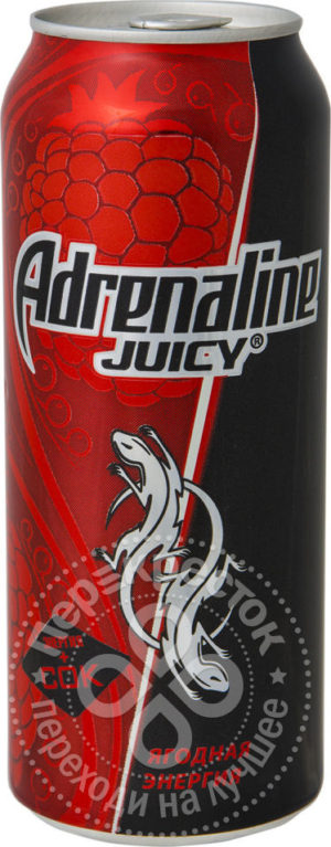 для рецепта Напиток Adrenaline Juicy энергетический Ягодная энергия 500мл