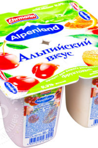 для рецепта Продукт йогуртный Alpenland Вишня Нектарин-дикий апельсин 0.3% 95г