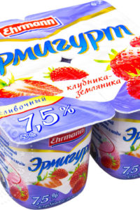 для рецепта Продукт йогуртный Эрмигурт Клубника-Земляника 7.5% 115г