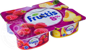 для рецепта Продукт йогуртный Fruttis Малина Ананас-дыня 8% 115г
