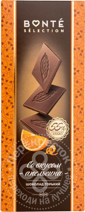 для рецепта Шоколад Bonte Sweets Горький со вкусом апельсина 55% 90г