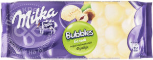 для рецепта Шоколад Milka Bubbles Белый пористый с фундуком 83г
