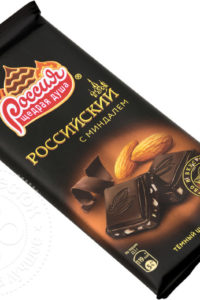 для рецепта Шоколад Россия - щедрая душа Российский темный с миндалем 90г