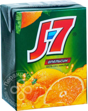 для рецепта Сок J-7 Апельсиновый с мякотью 200мл