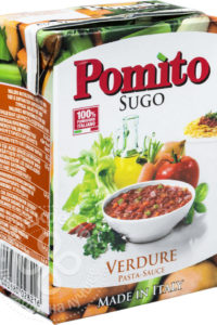 для рецепта Соус Pomito Sugo Verdure для пасты с овощами 370г