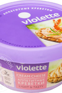 для рецепта Сыр творожный Violette Аппетитные Креветки 70% 140г