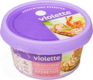 для рецепта Сыр творожный Violette Аппетитные Креветки 70% 140г