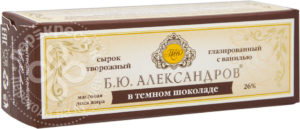 для рецепта Сырок глазированный Б.Ю.Александров в темном шоколаде 26% 50г