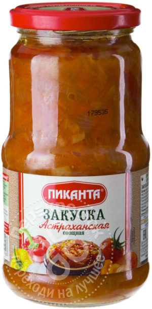 для рецепта Закуска Пиканта Астраханская овощная 530г